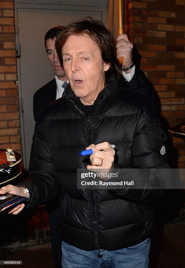 Celebrity Sightings In New York City - December 16, 2014