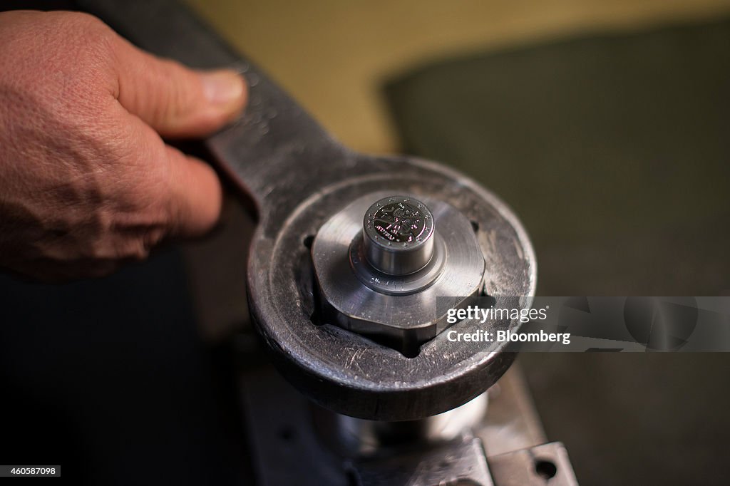 Minting Of Lithuania's New Euro Coins