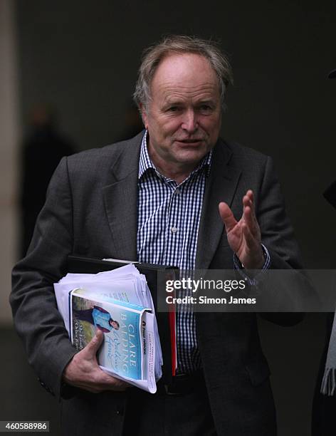 Clive Anderson sighting at the BBC on December 17, 2014 in London, England.