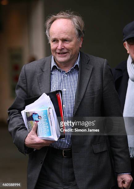 Clive Anderson sighting at the BBC on December 17, 2014 in London, England.