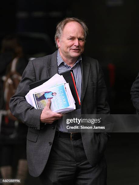 Clive Anderson sighting at the BBC on December 17, 2014 in London, England.