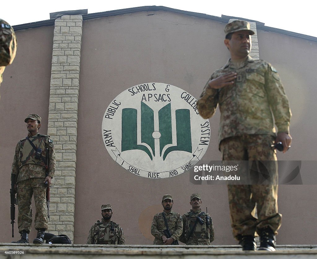 Army-run school is viewed after Taliban attack in Pakistan