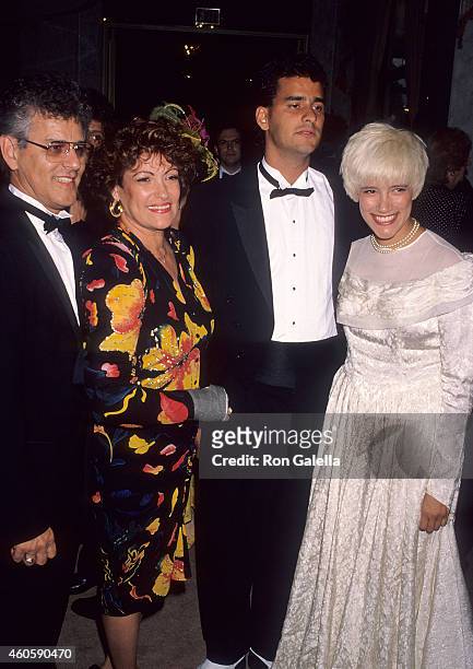Singer Martika, father Gil Marrero, mother Marta Marrero and brother Marki Marrero attend the Seventh Annual ASCAP Pop Music Awards on May 16, 1990...