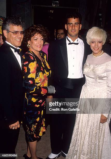Singer Martika, father Gil Marrero, mother Marta Marrero and brother Marki Marrero attend the Seventh Annual ASCAP Pop Music Awards on May 16, 1990...