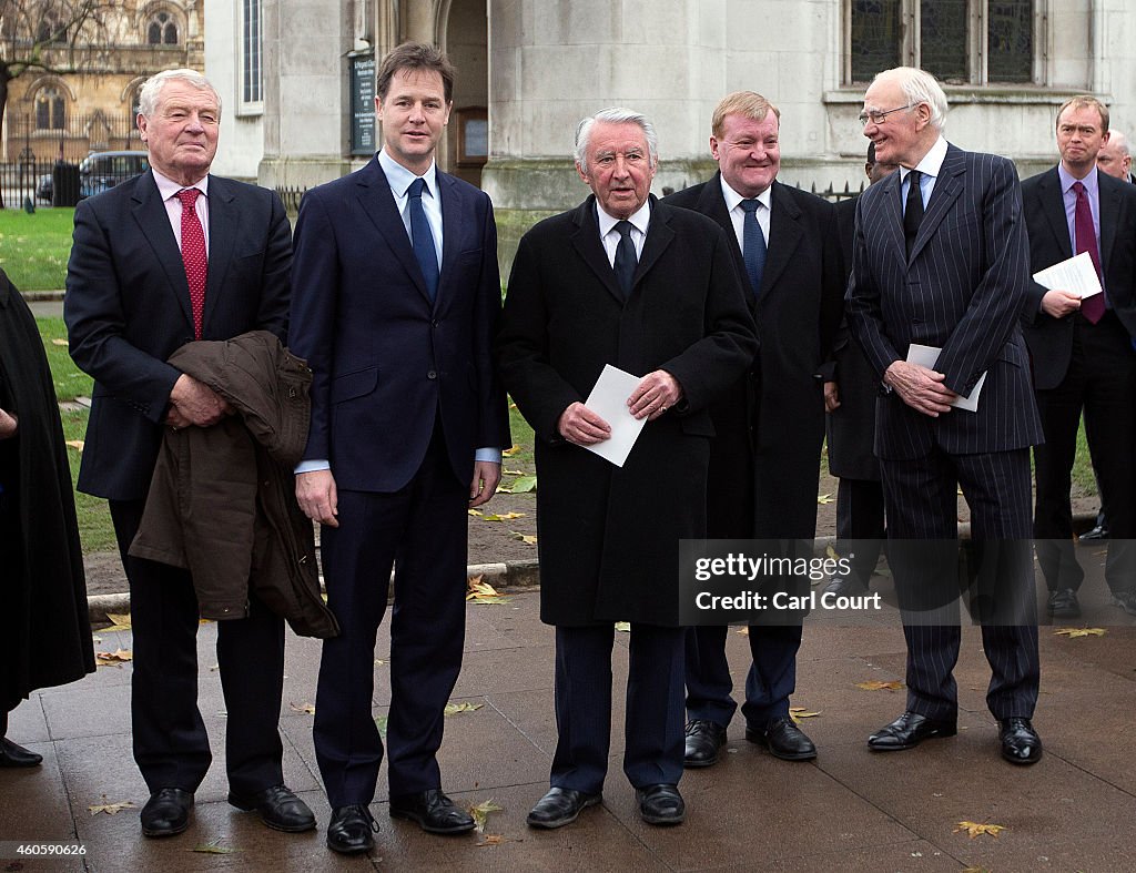 Funeral Of Former Liberal Party Leader Jeremy Thorpe