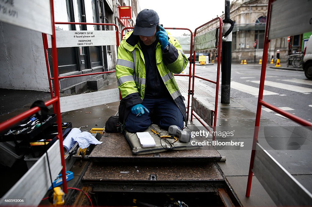 Bt Network Engineer A network engineer from Openreach, a unit of BT Group Plc, uses a ...