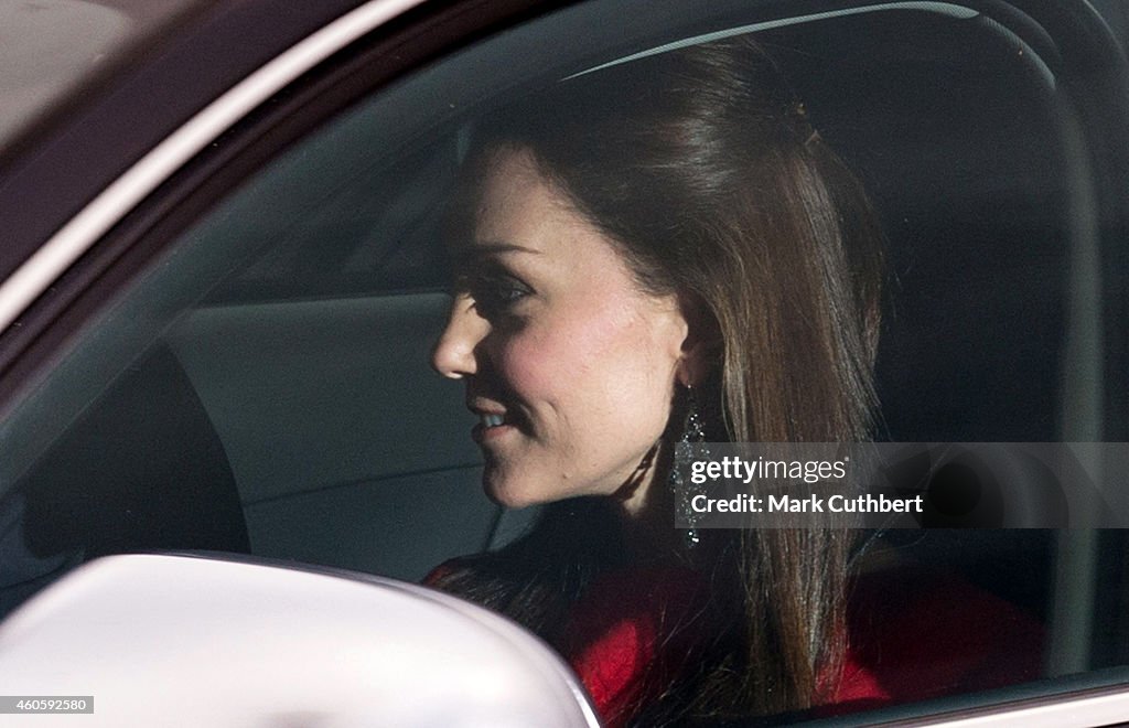 The Queen Hosts Christmas Lunch At Buckingham Palace