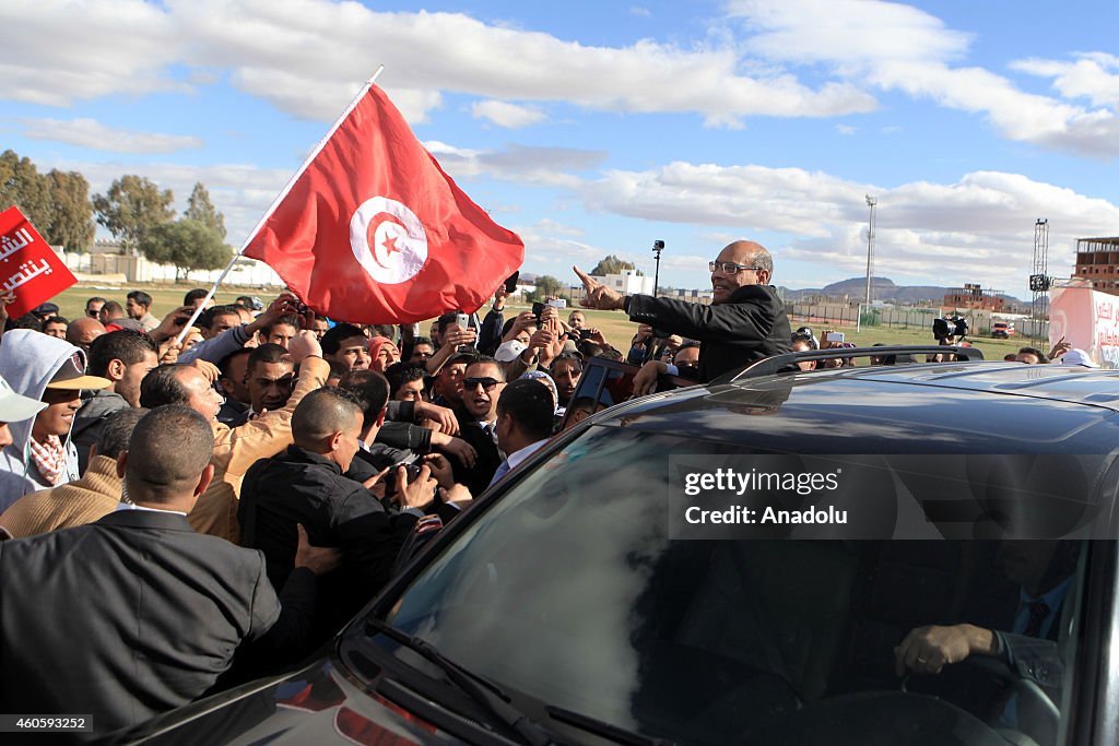 Moncef Marzouki election campaign in Sidi Bouzid, Tunisia