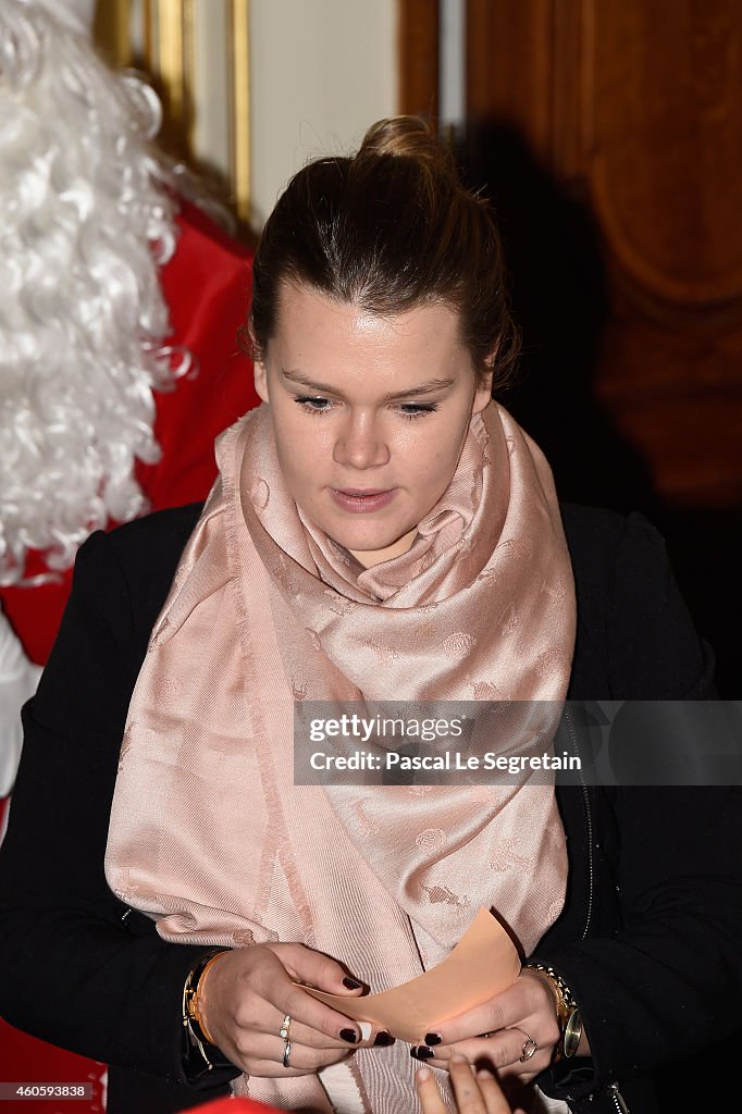 Prince Albert II of Monaco Attends The Christmas Gifts Distribution At Monaco Palace in Monte-Carlo