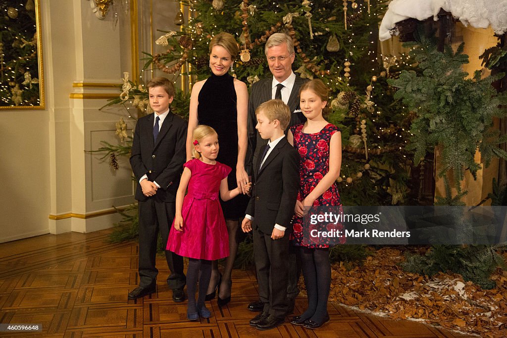 Belgian Royal Family Attends Christmas Concert At Royal Palace