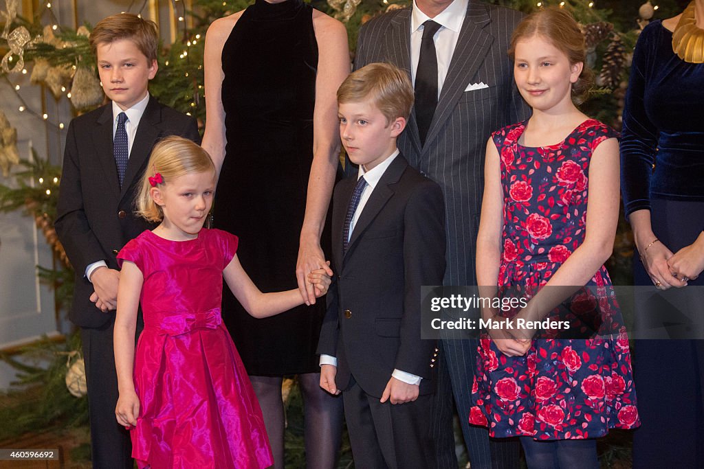 Belgian Royal Family Attends Christmas Concert At Royal Palace