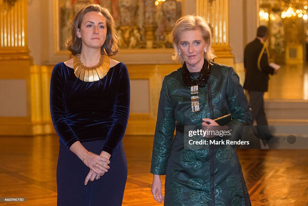 Belgian Royal Family Attends Christmas Concert At Royal Palace