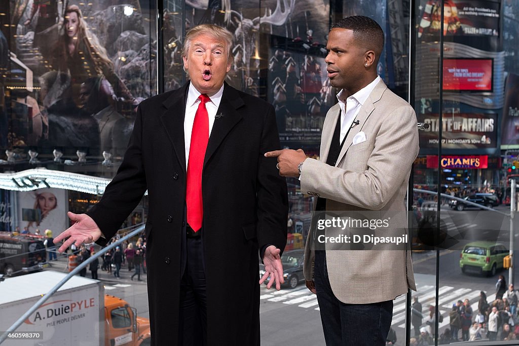 Donald Trump Visits "Extra"