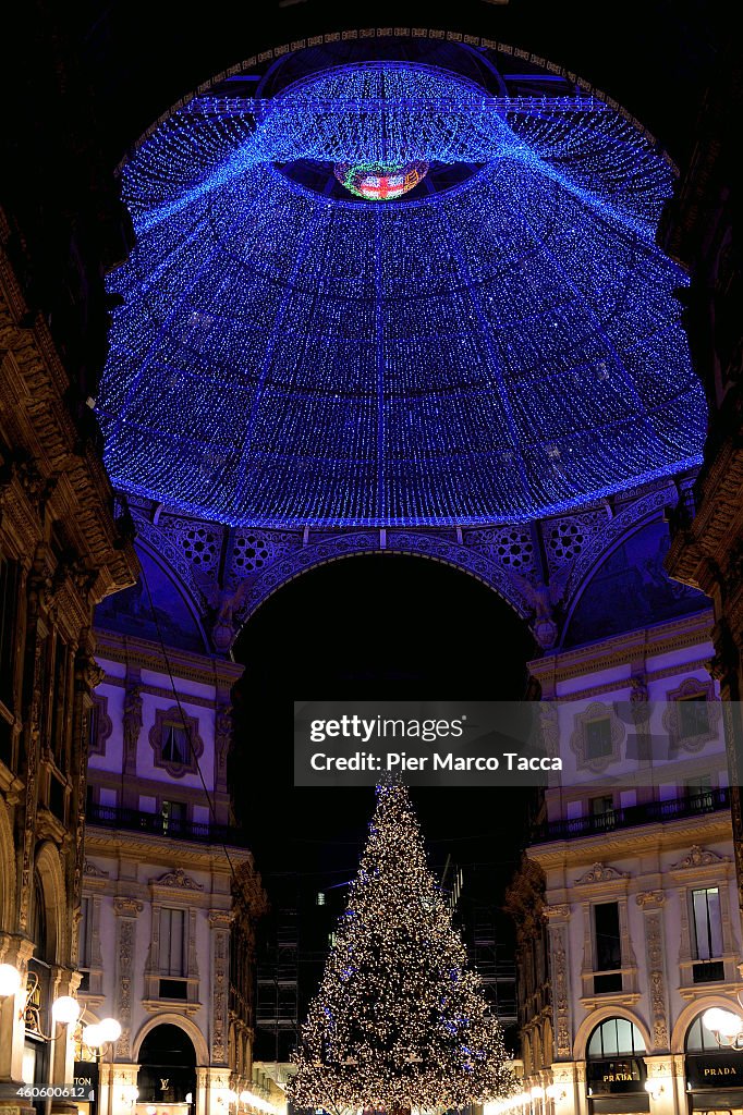 Christmas Lighting And Decorations In Milan