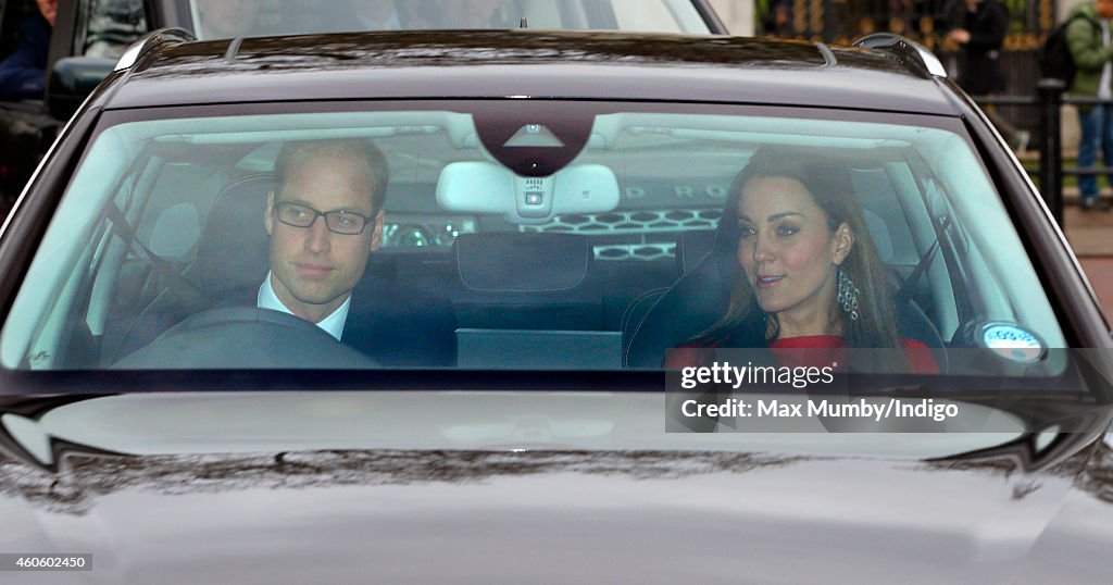 The Queen Hosts Christmas Lunch At Buckingham Palace