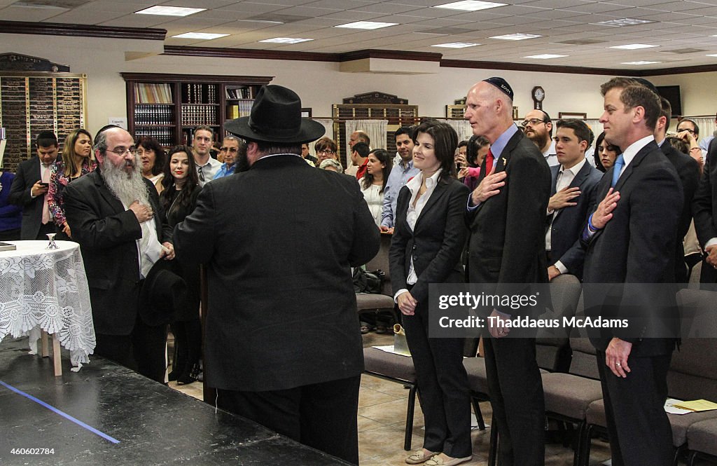 Gov Rick Scott Visits The Chabad of South Broward