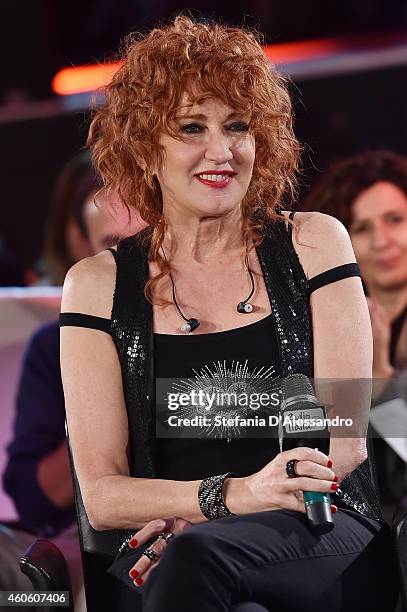 Singer Fiorella Mannoia attends RadioItaliaLive on December 17, 2014 in Milan, Italy.