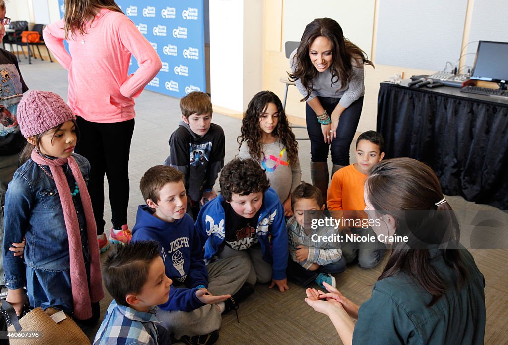 Melissa Gorga & Family Visit Liberty Science Center's New Infinity Climber Exhibit