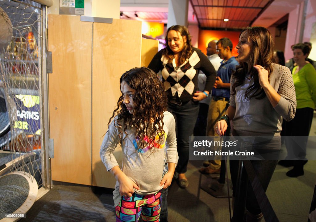 Melissa Gorga & Family Visit Liberty Science Center's New Infinity Climber Exhibit