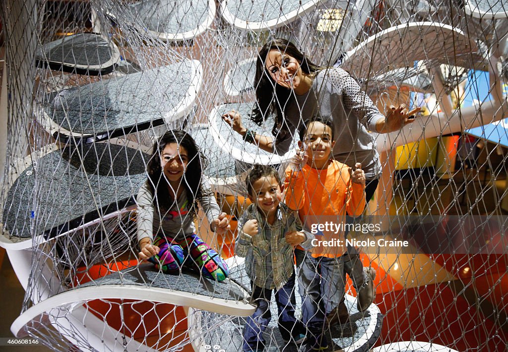 Melissa Gorga & Family Visit Liberty Science Center's New Infinity Climber Exhibit