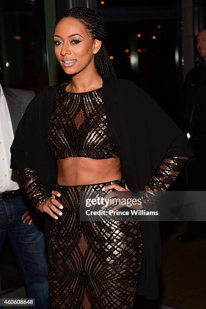 Keri Hilson attends Keri Hilson's Birthday dinner at STK on December 8, 2014 in Atlanta, Georgia.