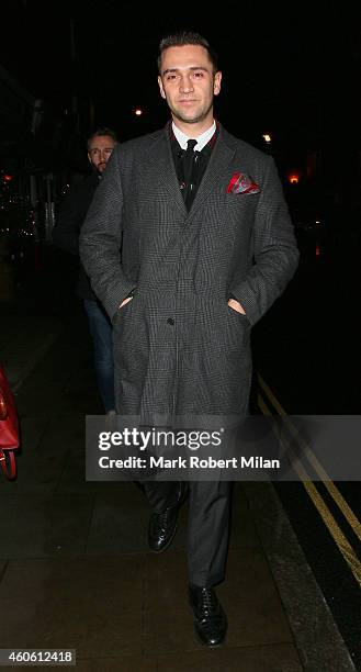 Reg Traviss at the Chiltern Firehouse on December 17, 2014 in London, England.