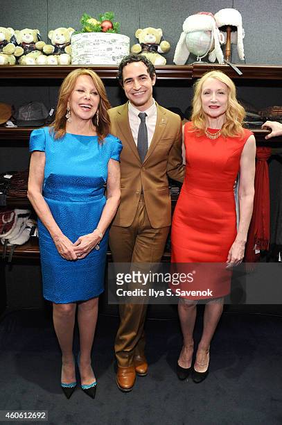 Marlo Thomas, Zac Posen and Patricia Clarkson attend as BROOKS BROTHERS Celebrates The Holidays With St Jude Children's Research Hospital on December...