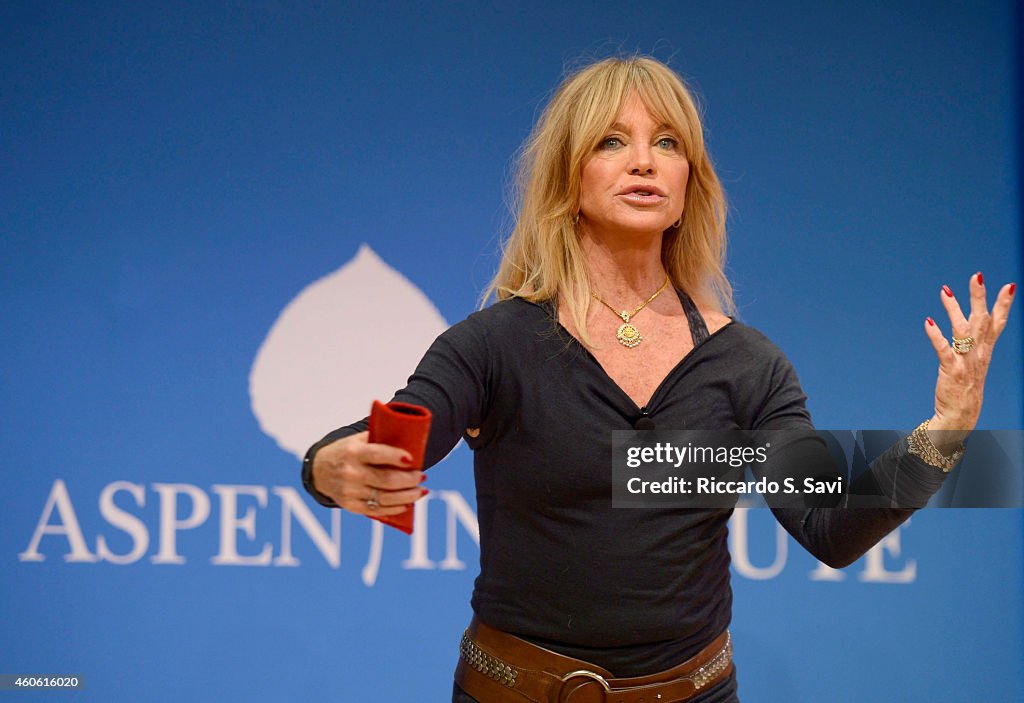 Goldie Hawn Speaks On Mindfulness At The Aspen Institute