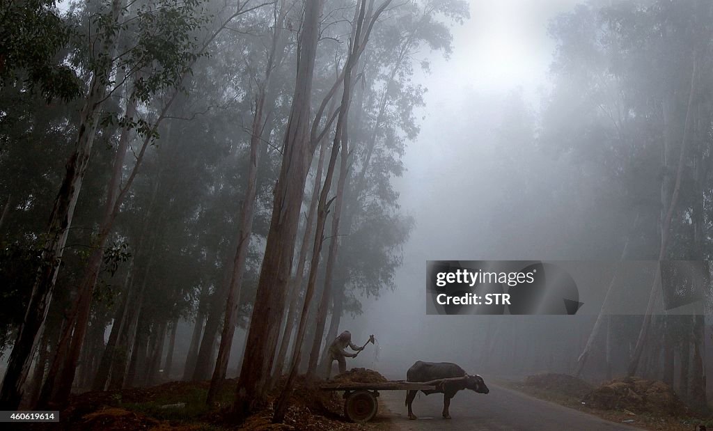 INDIA-WEATHER-FOG