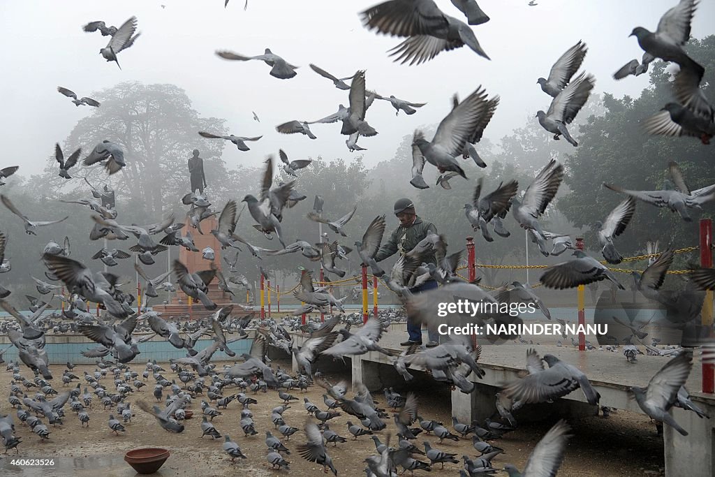 INDIA-WEATHER-FOG