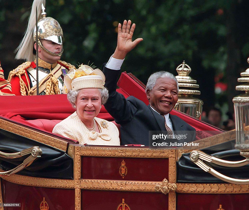 State visit to Britain, by President Nelson Mandela of South Africa