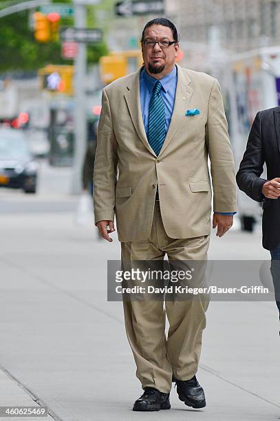 Penn Jillette is seen on May 15, 2013 in New York City.