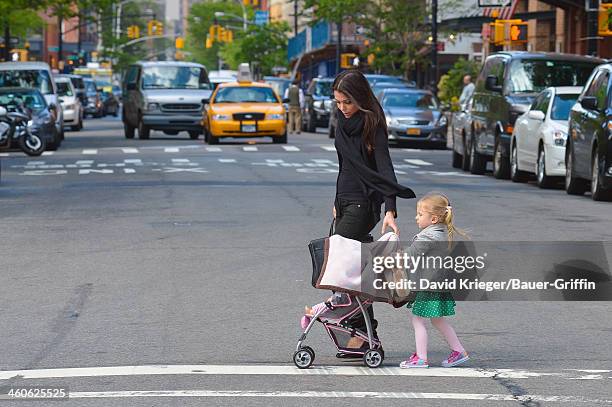 Bethenny Frankel and Bryn Hoppy are seen on May 15, 2013 in New York City.