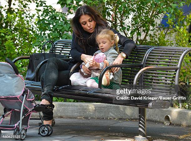 Bethenny Frankel and Bryn Hoppy are seen on May 15, 2013 in New York City.
