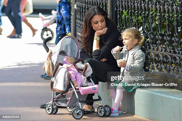 Bethenny Frankel and Bryn Hoppy are seen on May 15, 2013 in New York City.