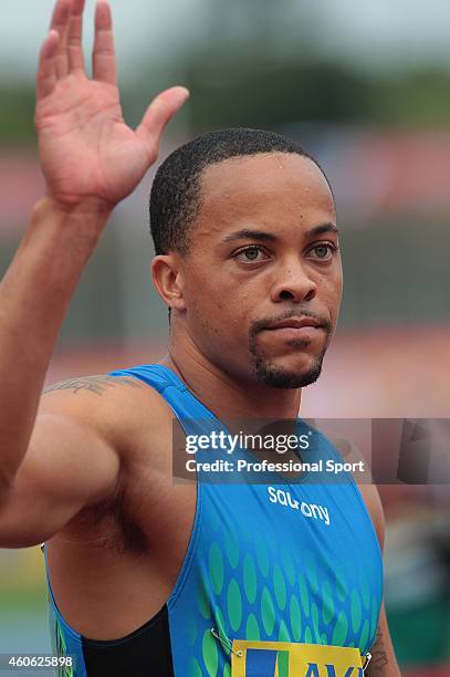 Wallace Spearman of USA during the Aviva London Grand Prix at Crystal Palace on August 14, 2010 in London, England.