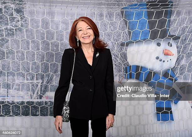 Bedy Moratti attends FC Internazionale Christmas Party at San Siro Lounge on December 17, 2014 in Milano, Italy.