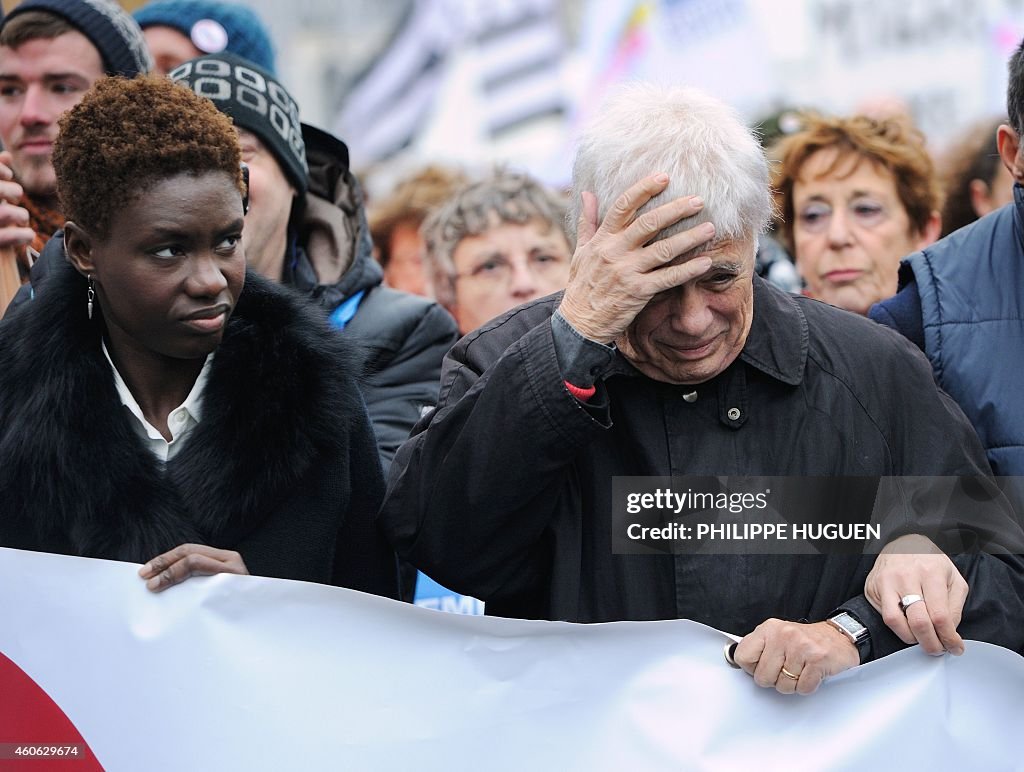 FRANCE-BRITAIN-MIGRANTS-PROTEST