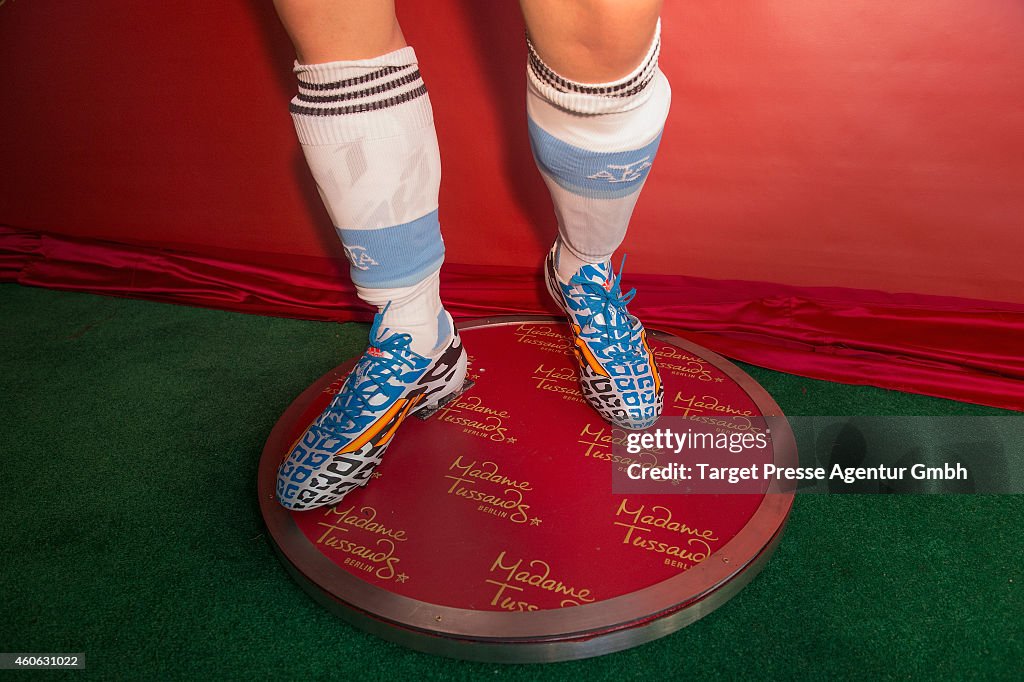 Unveiling Of Lionel Messi Wax Figure In Berlin