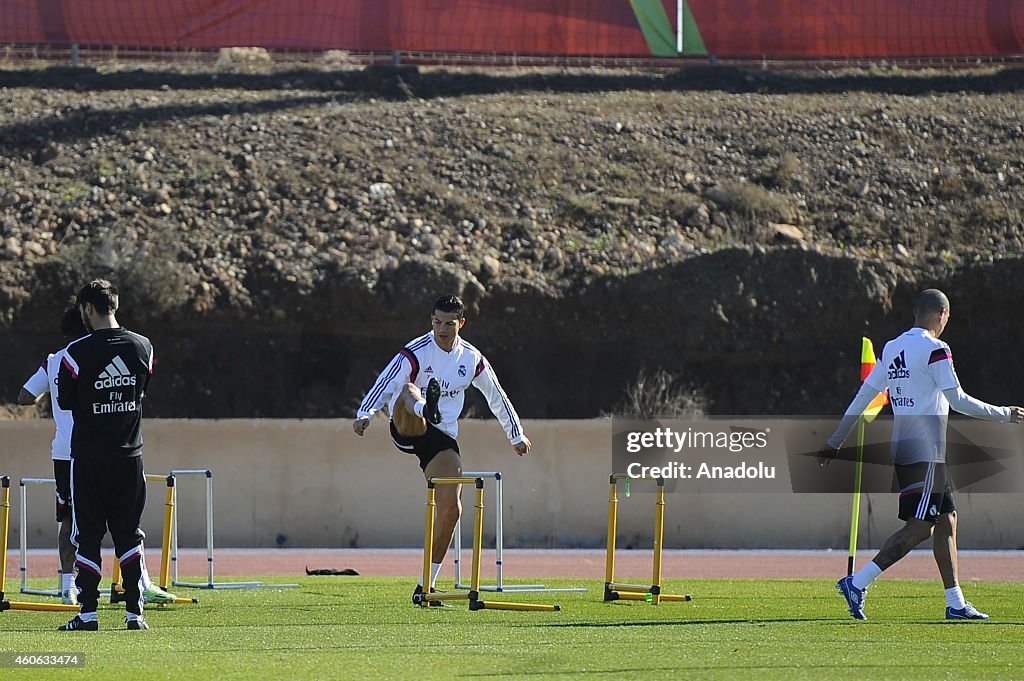 Real Madrid training ahead of final of the FIFA Club World Cup football match