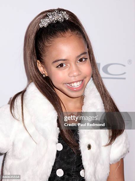 Dancer Asia Monet Ray attends ISINA collaboration announcement at Capitol Recording Studios Holiday Party at Capitol Records Studio on December 17,...