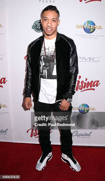 Rapper Chef Sean attends ISINA collaboration announcement at Capitol Recording Studios Holiday Party at Capitol Records Studio on December 17, 2014...