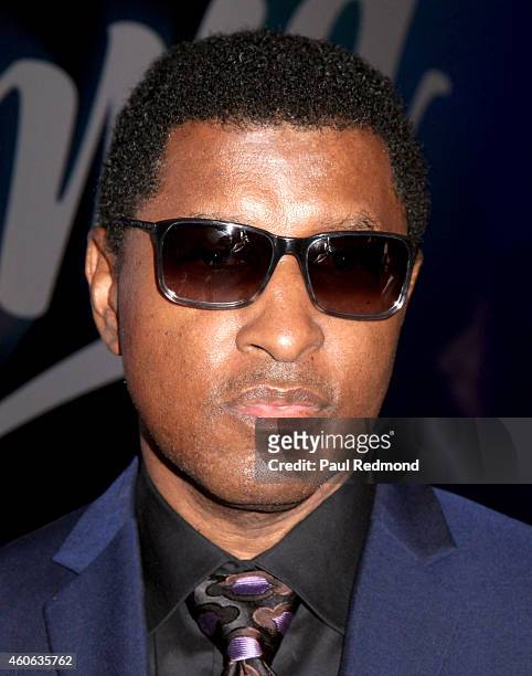 Musician/producer Kenneth "Babyface" Edmonds attends ISINA collaboration announcement at Capitol Recording Studios Holiday Party at Capitol Records...