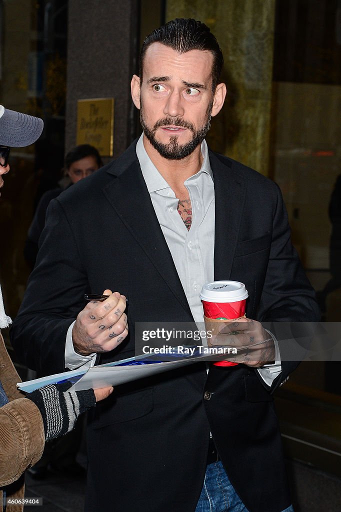 Celebrity Sightings In New York City - December 18, 2014