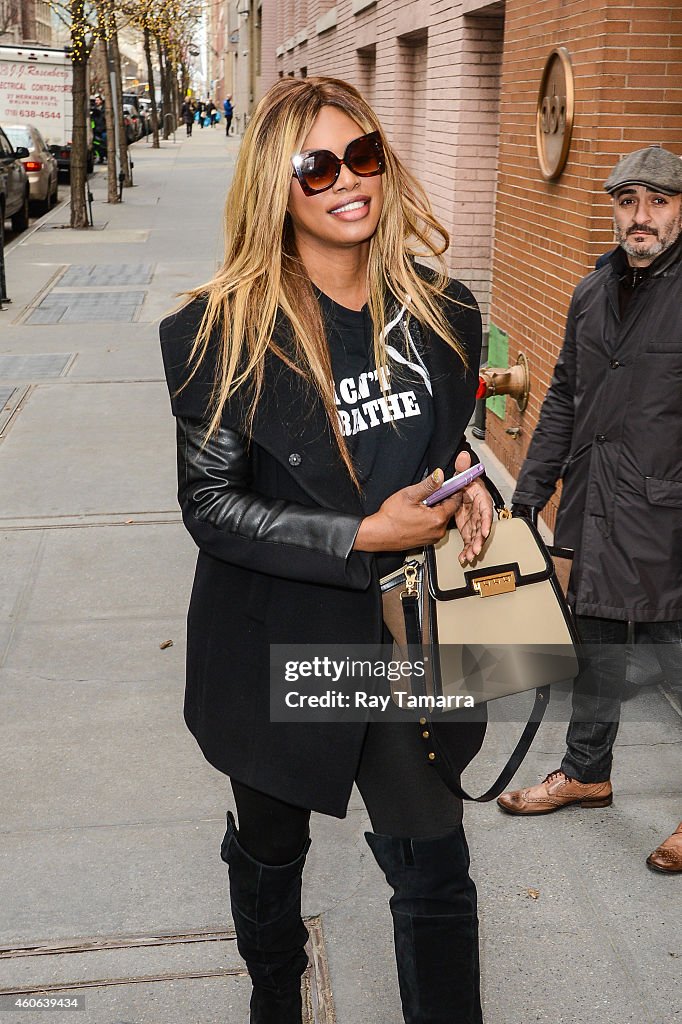 Celebrity Sightings In New York City - December 18, 2014