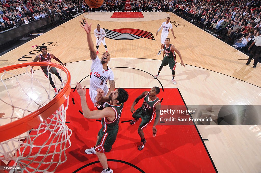 Milwaukee Bucks v Portland Trail Blazers