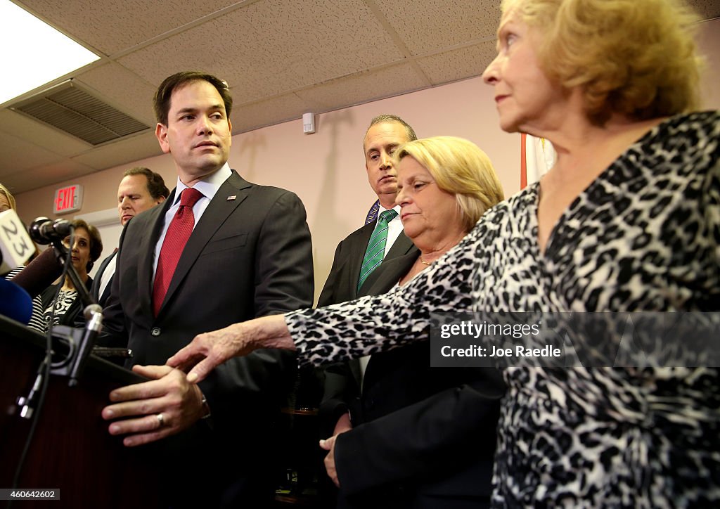 Marco Rubio, Florida Congressional Reps, Hold Press Conference On  New US-Cuba Policy