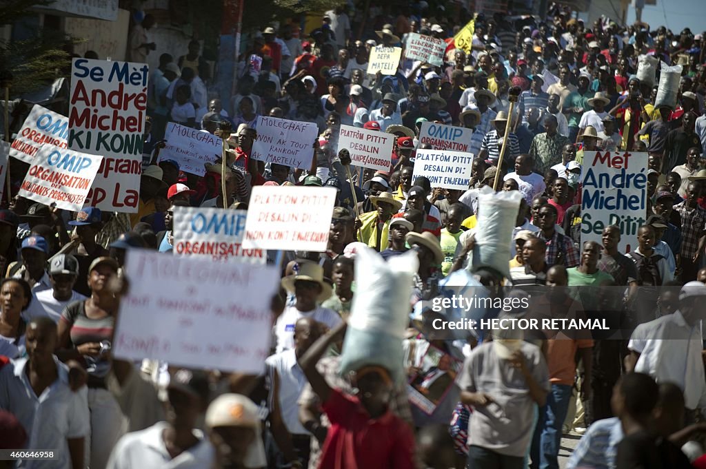 HAITI-POLITICS-MARTELLY-PROTEST