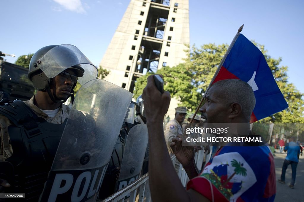 HAITI-POLITICS-MARTELLY-PROTEST