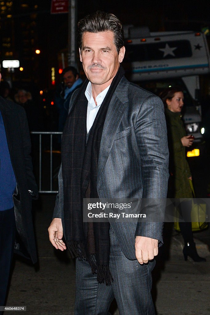 Celebrities Visit "Late Show With David Letterman" - December 18, 2014